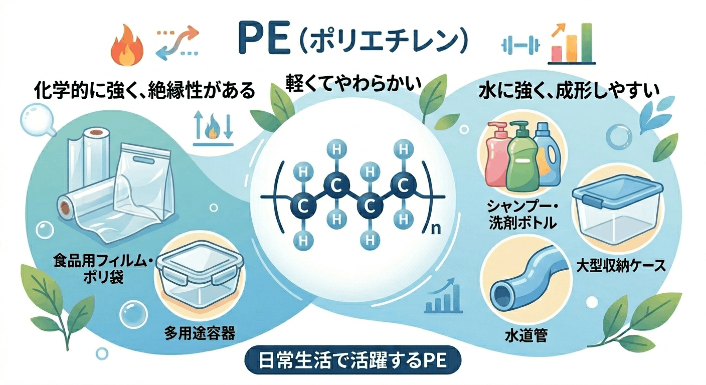PE（ポリエチレン）とは