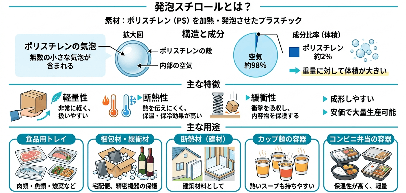 発泡スチロールとは？