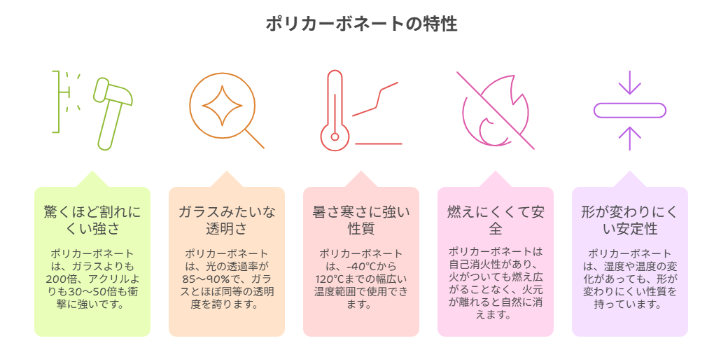 ポリカーボネートの特性