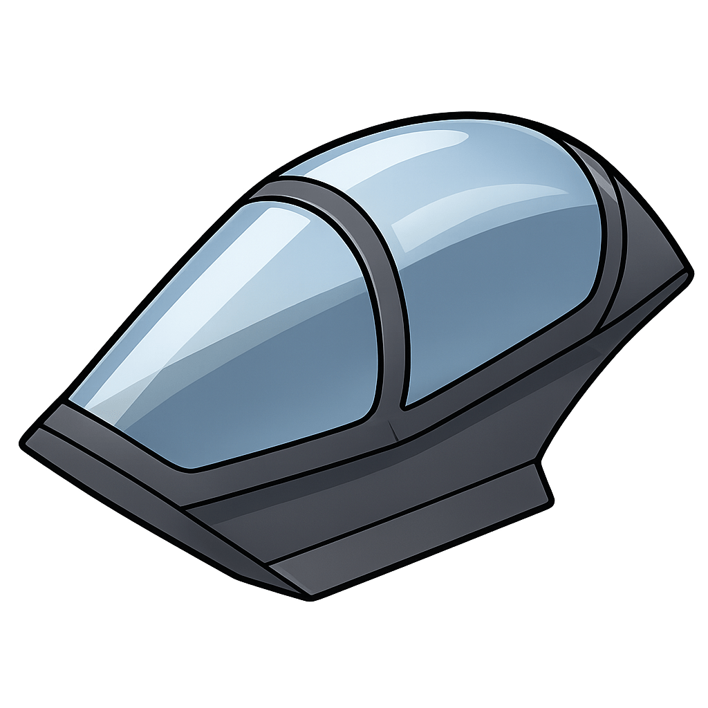 戦闘機の風防（キャノピー）　