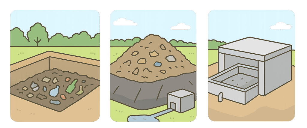 最終処分場,3種類