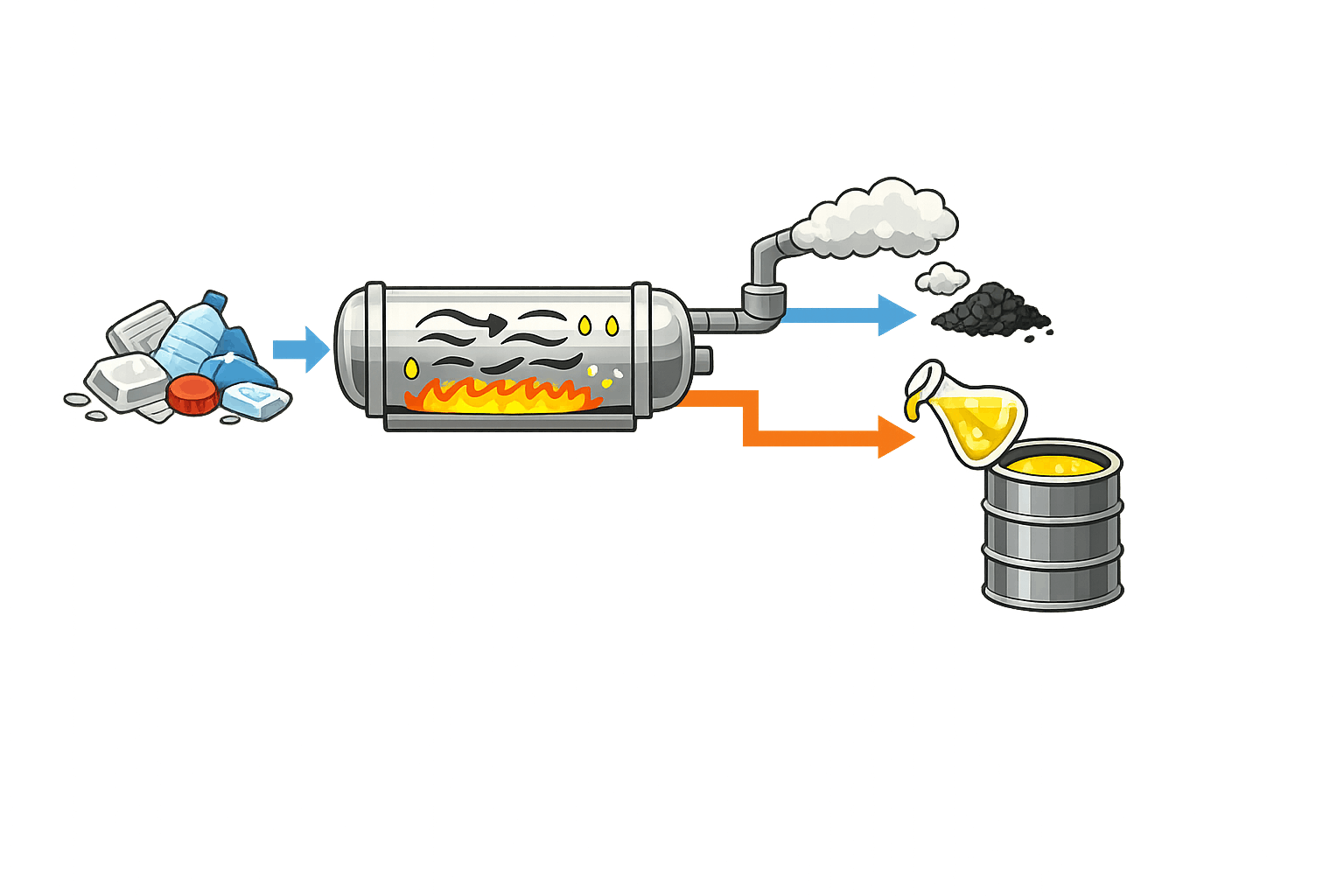 プラスチックリサイクル 油化