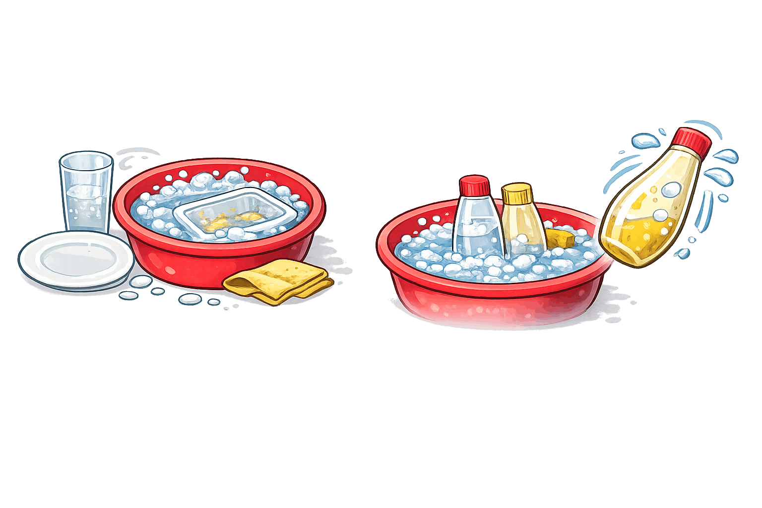 プラスチックごみ洗い方