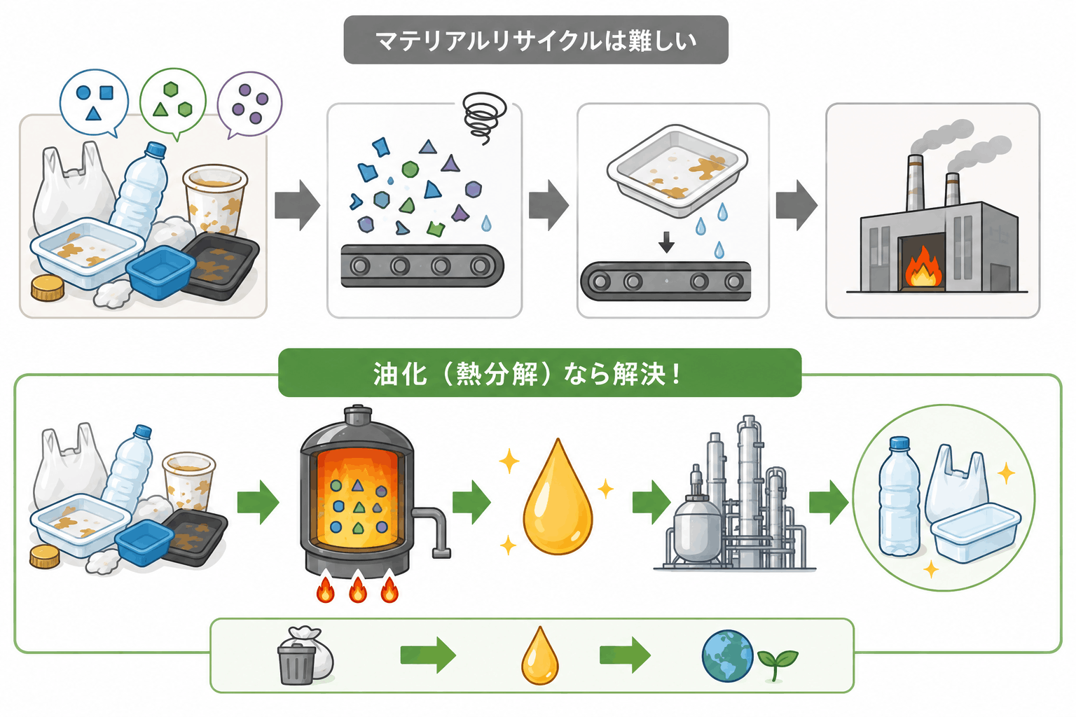油化のメリット